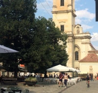 Cluj Napoca, piazzetta del centro storico